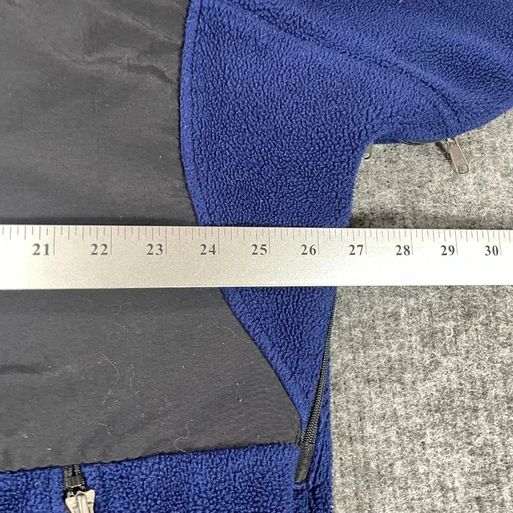 The North Face Denali Jacket Mens XL Blue Black Fleece‎ Full Zip Outdoor Hiking